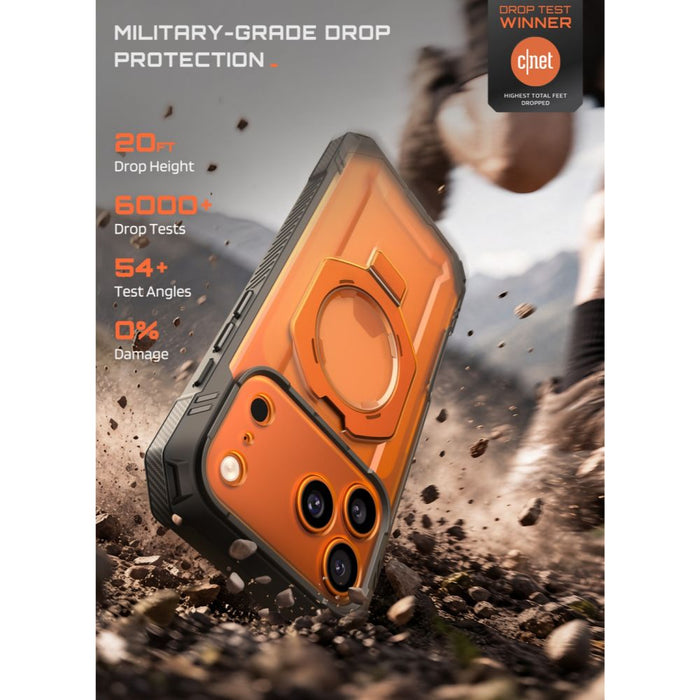 Калъф Supcase Grip Pro Mag MagSafe за iPhone 18 Pro / 17 Pro - оранжев