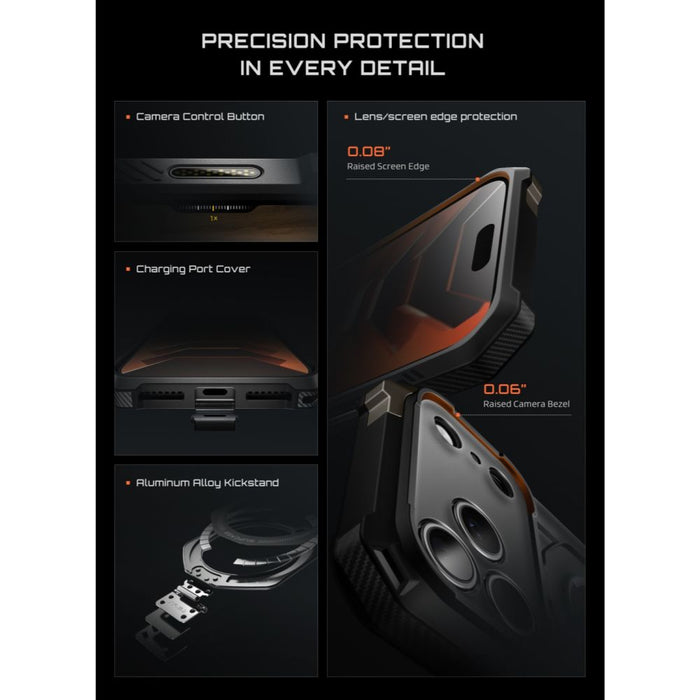 Калъф Supcase UB Grip Mag MagSafe за iPhone 18 Pro Max / 17 Pro Max - черен