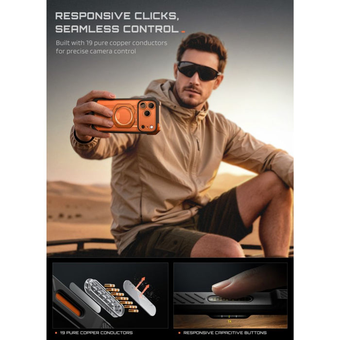 Калъф Supcase UB Grip Mag MagSafe за iPhone 18 Pro Max / 17 Pro Max - оранжев
