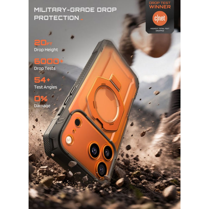 Калъф Supcase Grip Pro Mag MagSafe за iPhone 18 Pro Max / 17 Pro Max - оранжев
