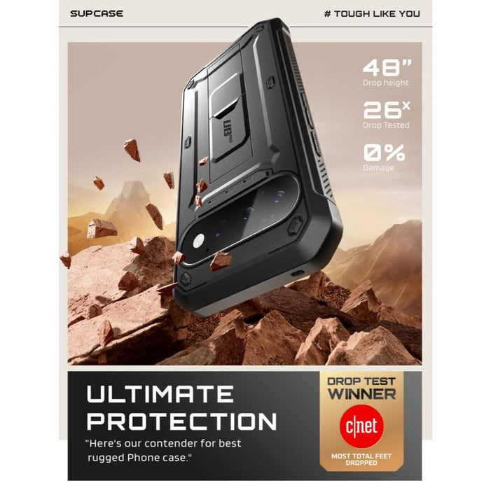 Калъф Supcase Unicorn Beetle Pro за Google Pixel 11 Pro - черен