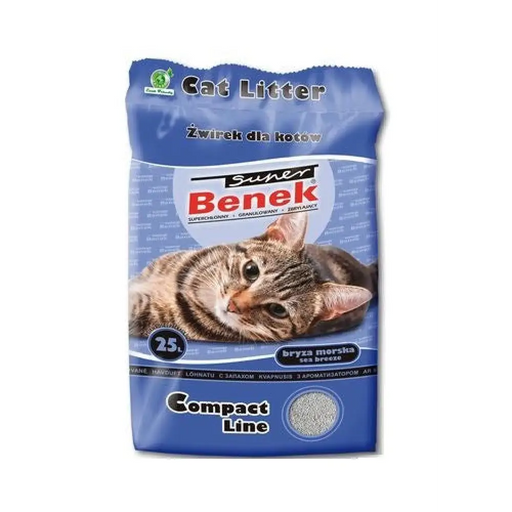 SUPER BENEK COMPACT Котешка тоалетна Бентонитова песъчинка