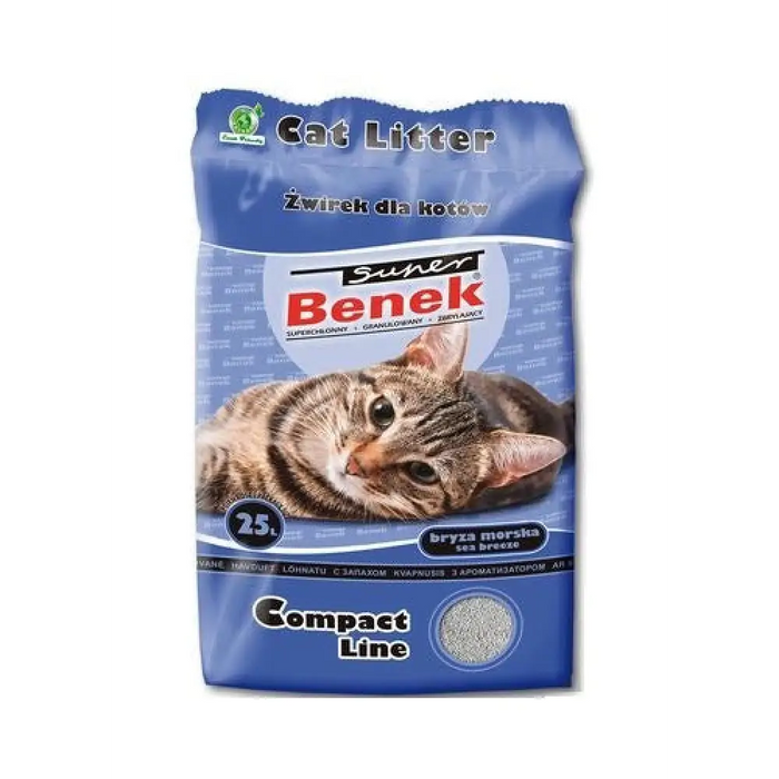 SUPER BENEK COMPACT Котешка тоалетна Бентонитова песъчинка