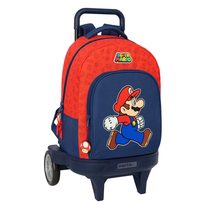 Училищна чанта Super Mario Trick Червен Тъмно синьо 33 x 45 x 22 cm