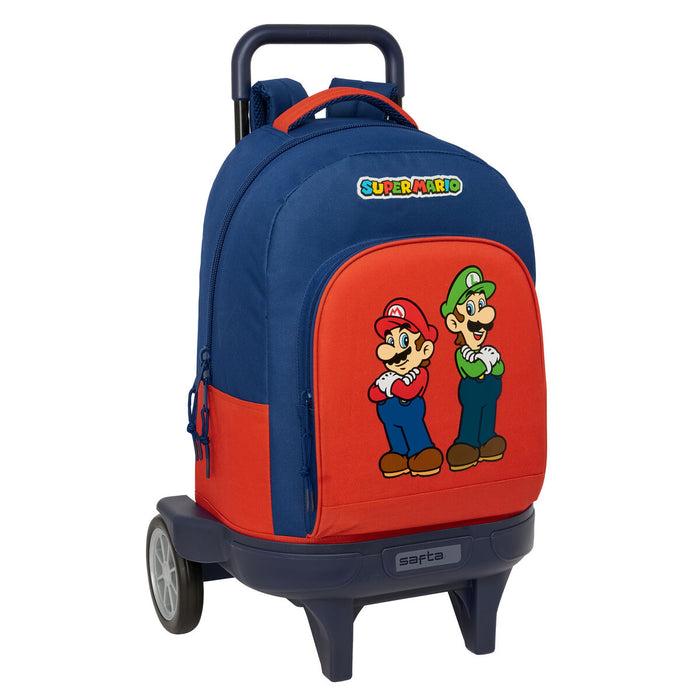 Училищна чанта Super Mario Mamma mia Червен Морско син 33 x 45 x 22 cm
