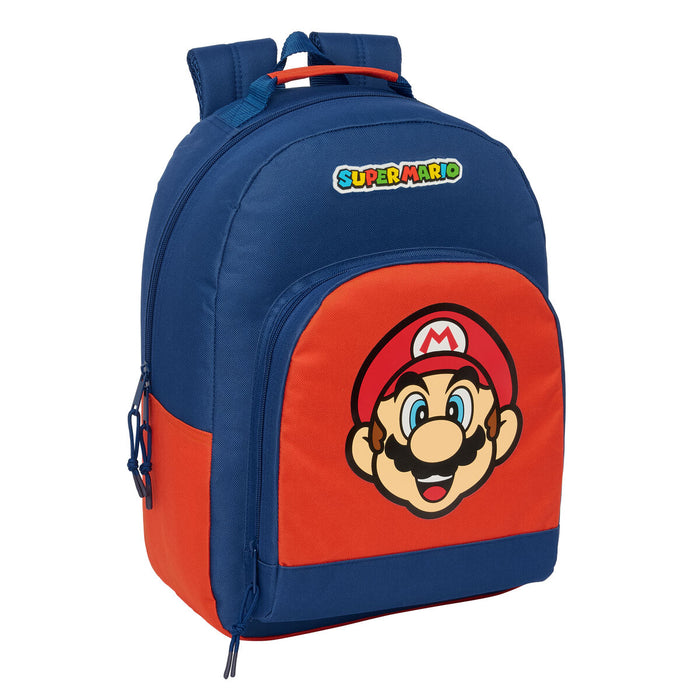 Училищна чанта Super Mario Mamma mia Червен Морско син 32 x 42 x 15 cm