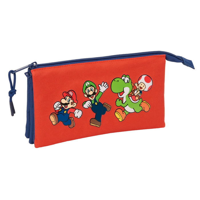 Пътническа Чанта Super Mario Mamma mia Червен Морско син 22 x 12 x 3 cm