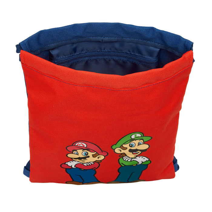 Раница с връвка Super Mario Mamma mia Червен Морско син 26 x 34 x 1 cm