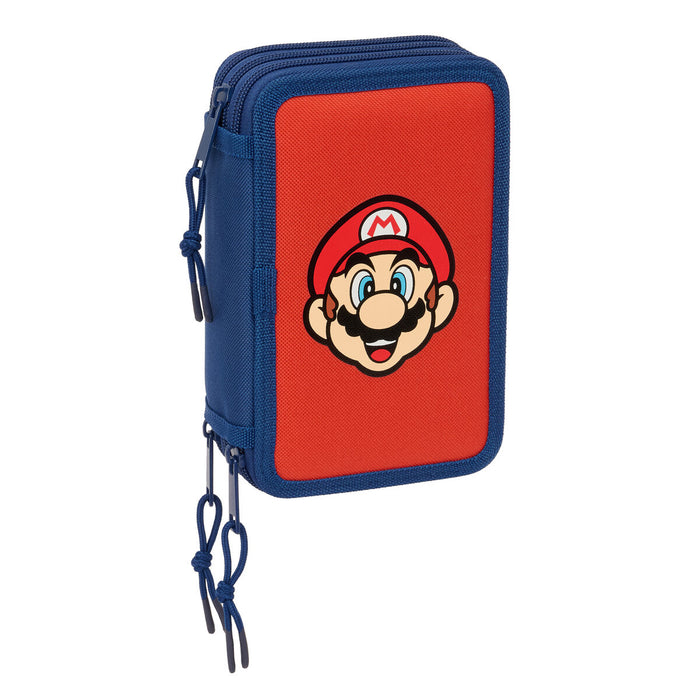 Пътническа Чанта Super Mario Mamma mia Червен Морско син 12,5 x 19,5 x 5,5 cm 37 Части