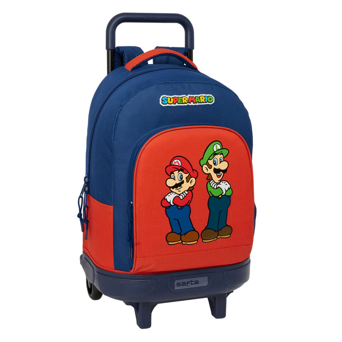 Училищна чанта Super Mario Mamma mia Червен Морско син 33 x 45 x 22 cm