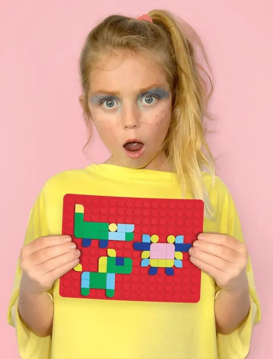 Творчески комплект Super Petit - Мозайка Silipop, червена