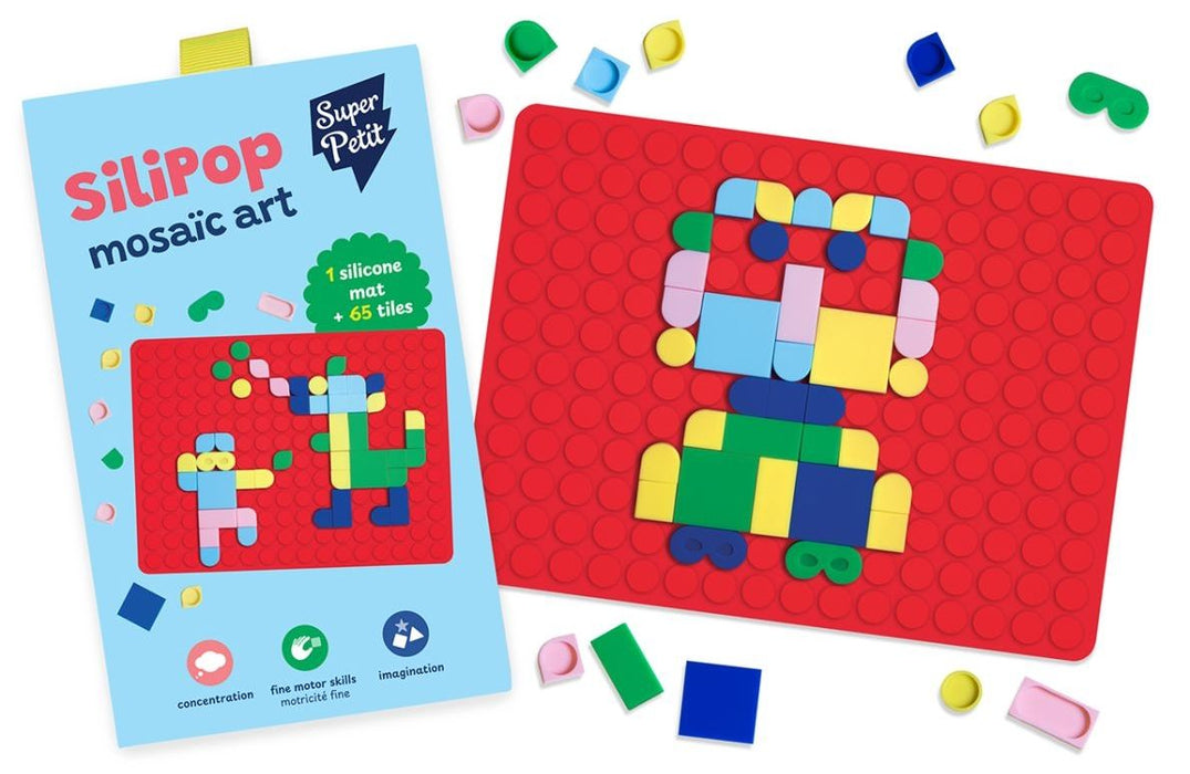 Творчески комплект Super Petit - Мозайка Silipop, червена