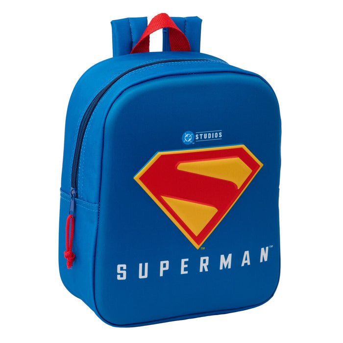 Училищна чанта Superman Син