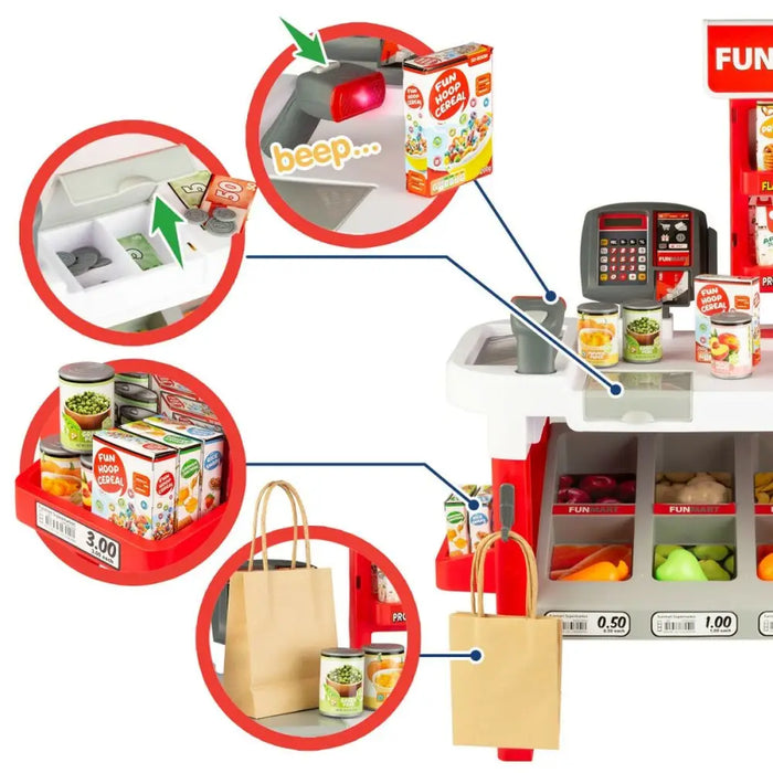 Супермаркет за Играчки Funville Funmart 55,5 x 75 x 29 cm