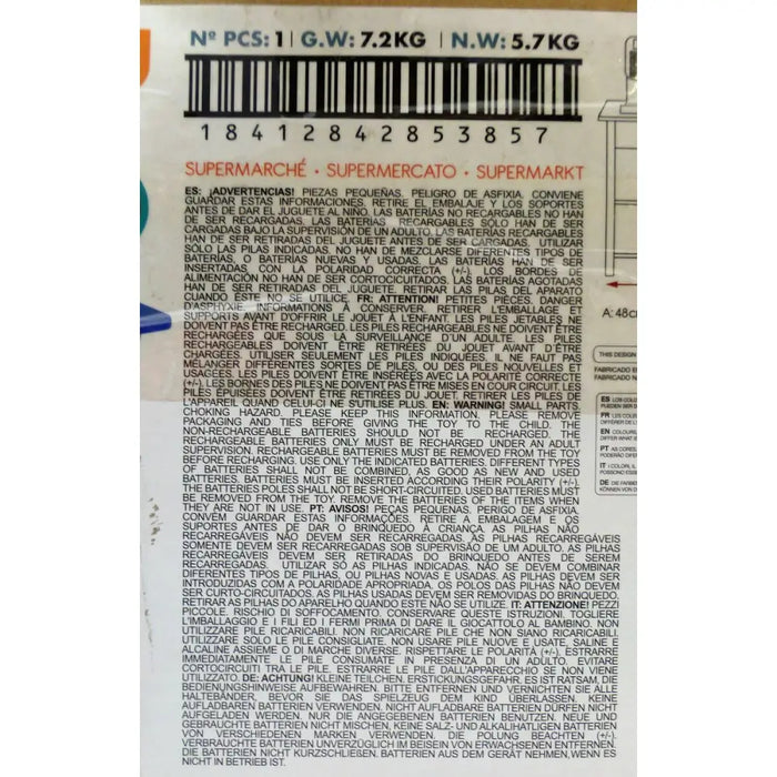 Супермаркет за Играчки Woomax 28 Части 48 x 70 x 30 cm