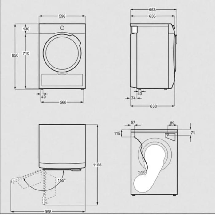 Сушилня AEG TR7184E 8 кг Термопомпа SensiDry