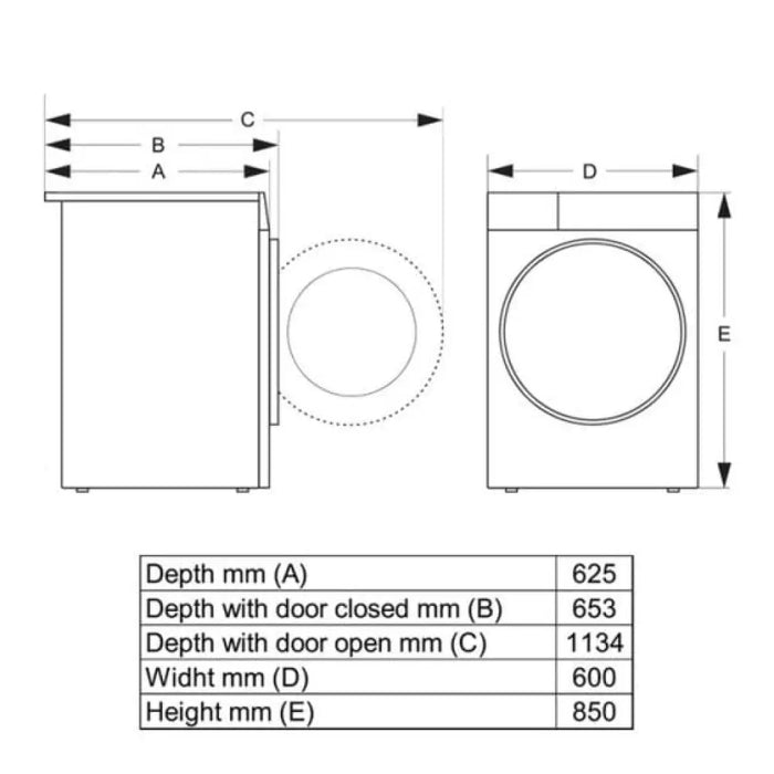 Сушилня GORENJE DPNE82GNLWIFI/B 8 кг Термопомпа Wi-Fi Черна