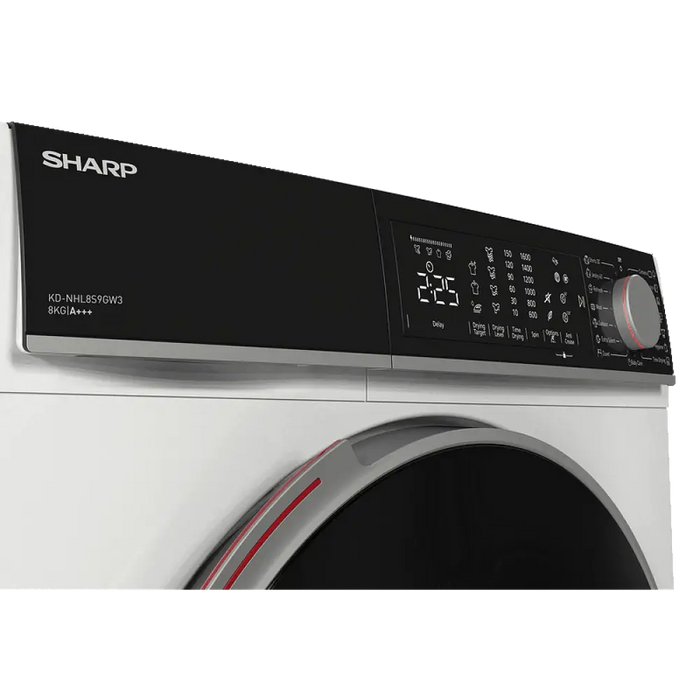 Сушилня Sharp KD NHL8S9GW3 8 kg A + + + Бял