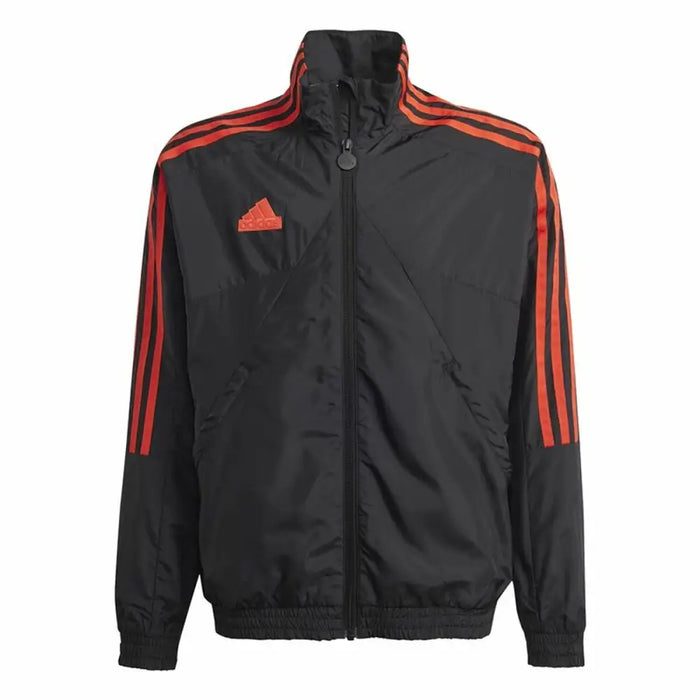 Суичър без качулка Adidas Tiro Woven Tracktop Черен
