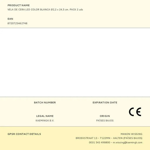 Свещ Lumineo Ø 2,2 x 24,5 cm