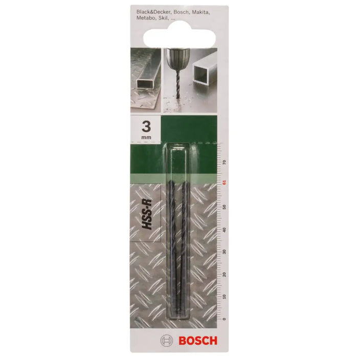 СВРЕДЛA ЗА МЕТАЛ 2 БР. BOSCH HSS-R 3X33X61
