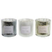 Свещ DKD Home Decor Бял Златен Сребрист 8,8 x 8,8 x 9 cm (3