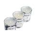 Свещ DKD Home Decor Син Восък Кристал 17 x 5 x 6 cm (3 броя)