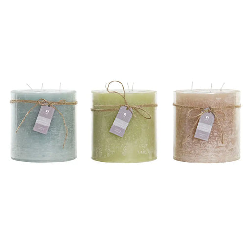 Свещ DKD Home Decor Ванилия Восък Основен (12 x 12 x 12 cm)