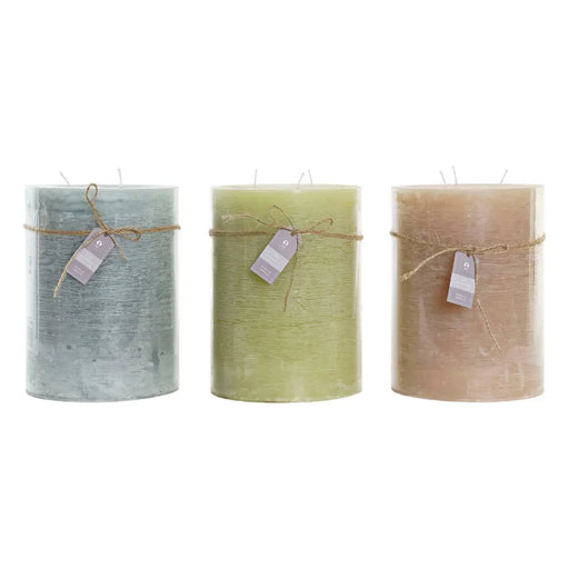 Свещ DKD Home Decor Ванилия Восък (3) (3 Части)