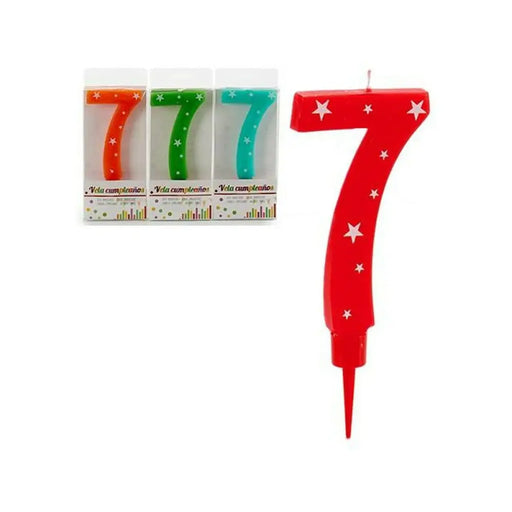 Свещ Рожден Ден Номера 7 (12 броя)