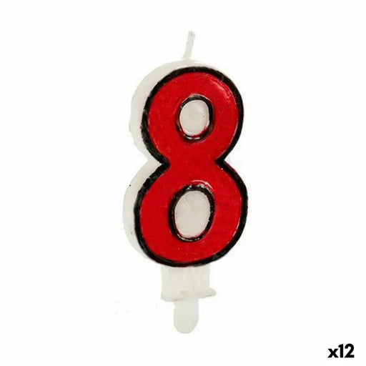 Свещ Рожден Ден Номера 8 (12 броя)