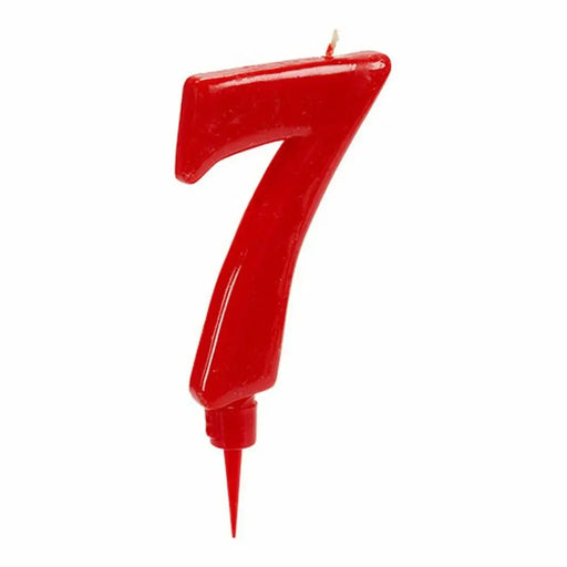 Свещ Червен Рожден Ден Номера 7 (12 броя)