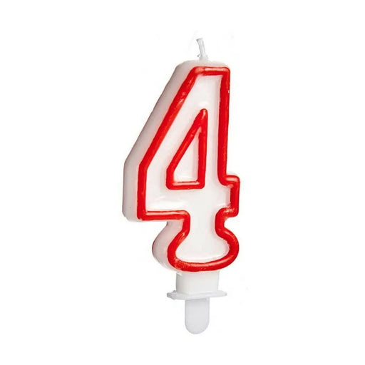 Свещ Рожден Ден Номера 4 (12 броя)