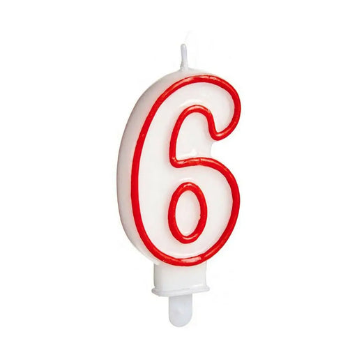 Свещ Рожден Ден Номера 6 (12 броя)