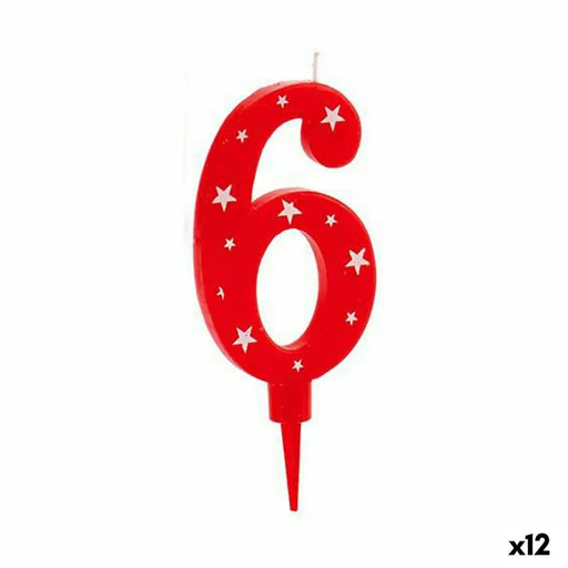 Свещ Рожден Ден Номера 6 (12 броя)