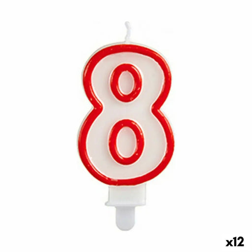 Свещ Рожден Ден Номера 8 (12 броя)