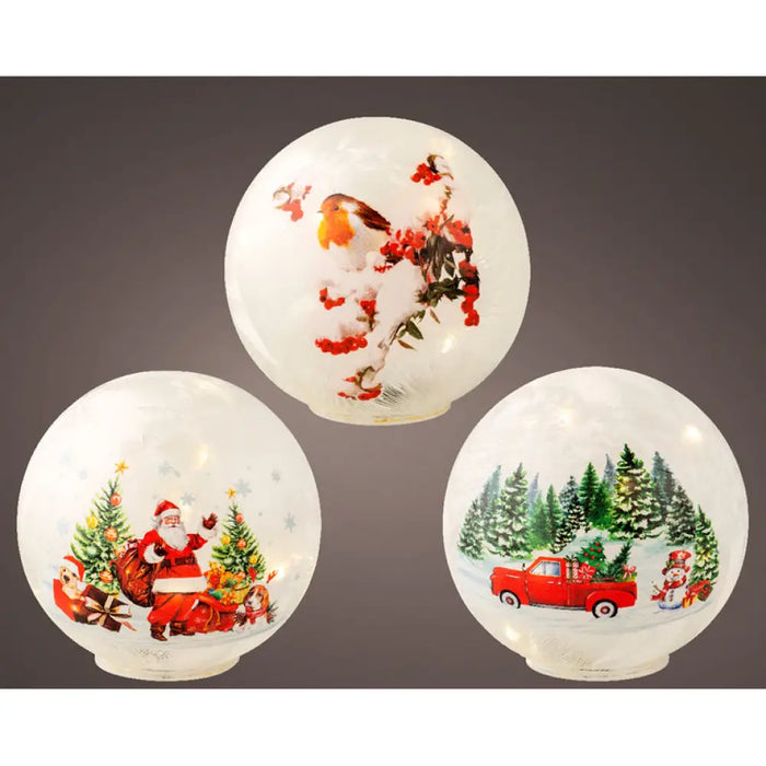 СВЕТЕЩА КОЛЕДНА ТОПКА 15CM KAEMINGK 489025