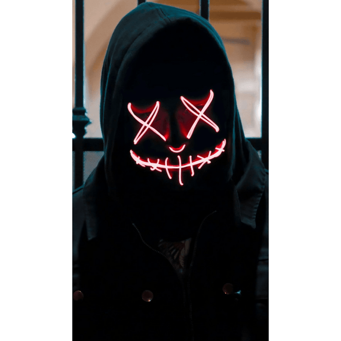 Светеща LED маска Череп