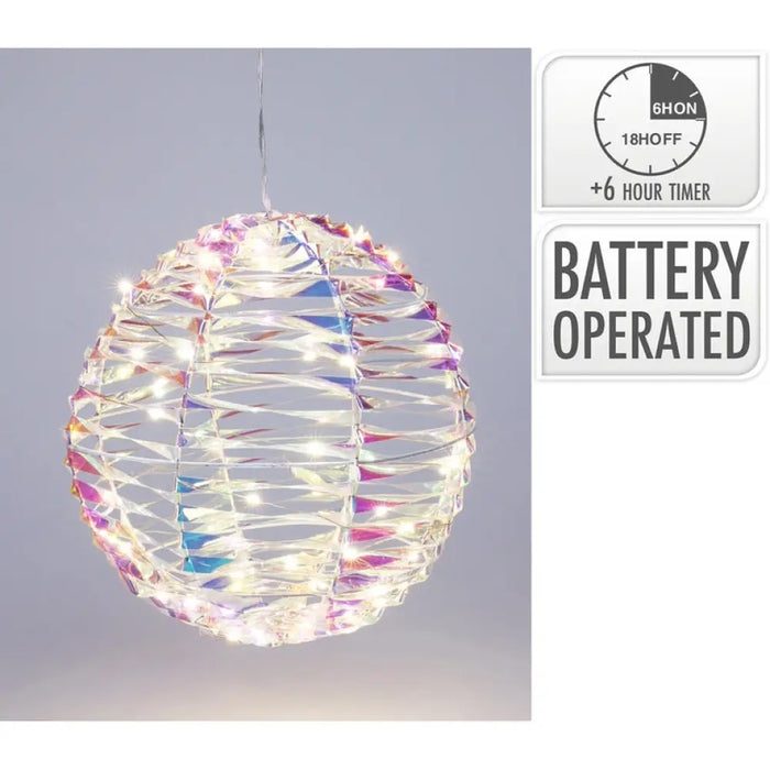 СВЕТЕЩА ТОПКА 25CM 60LED RAINBOW AMZ112580