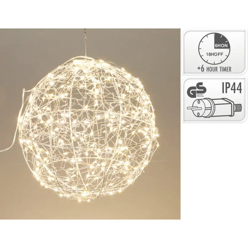 СВЕТЕЩА ТОПКА 35CM LED 35CM СРЕБРО AMZ141080