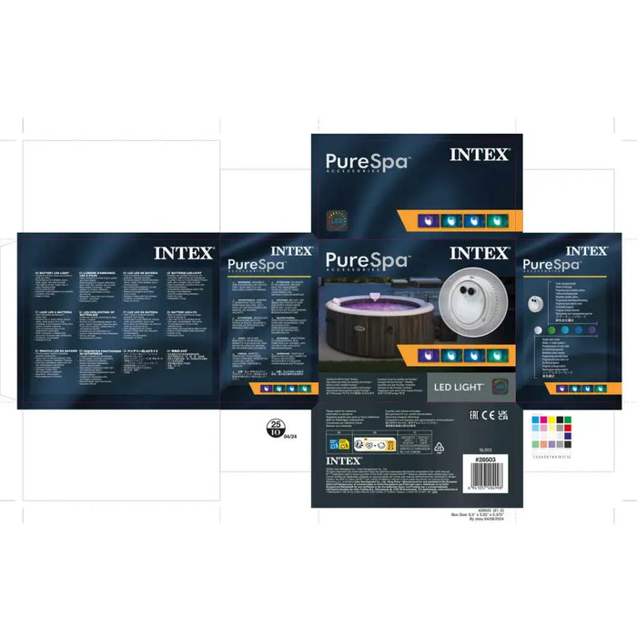 Светлина в басейна Intex 28503 12 x 12 x 6,5 cm Многоцветен
