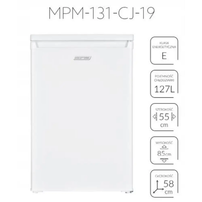 Свободностоящ хладилник MPM-131-CJ-19 127л бял