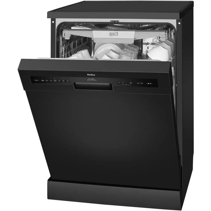 Свободностояща съдомиялна AMICA DFM66C8EOIBH черна
