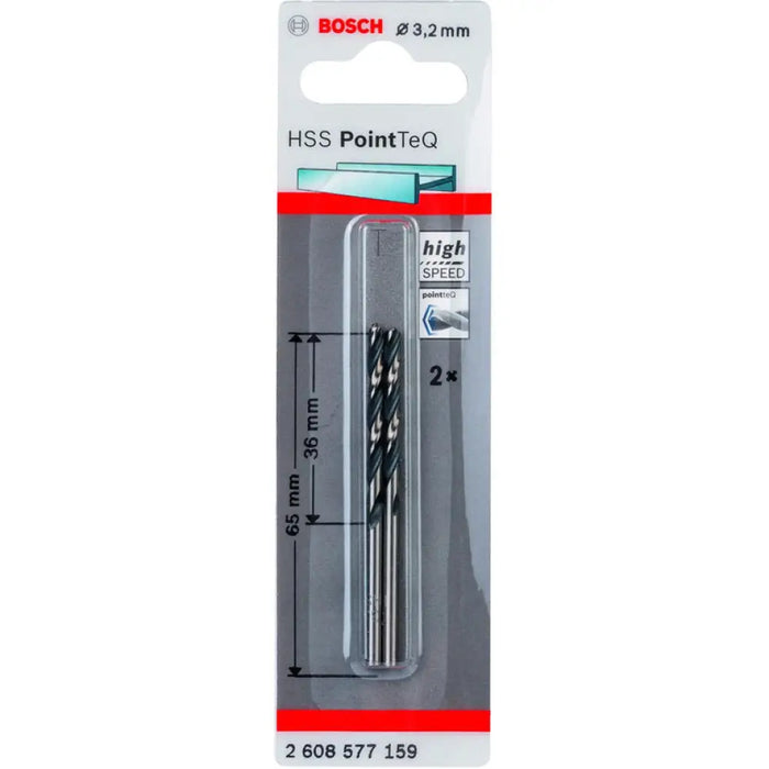 СВРЕДЛО ЗА МЕТАЛ BOSCH HSS PointTeQ 3.2x36x65
