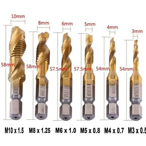 СВРЕДЛА ЗА РЕЗБА 6 БР. NEXTOOL DRAX-60