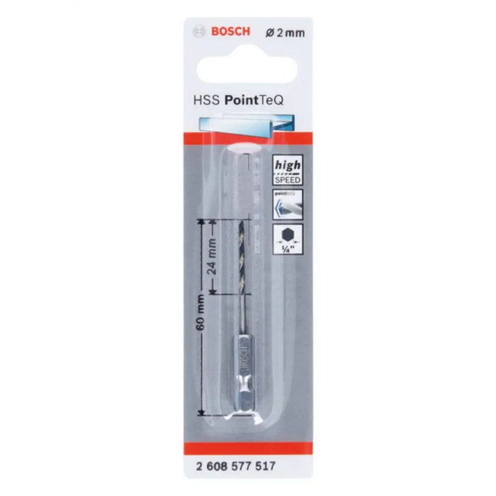 СВРЕДЛО МЕТАЛ 2.0MM HEX POINTTEQ BOSCH