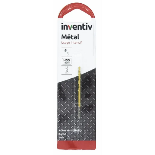 СВРЕДЛО МЕТАЛ HSS-TIN Ф3 INVENTIV