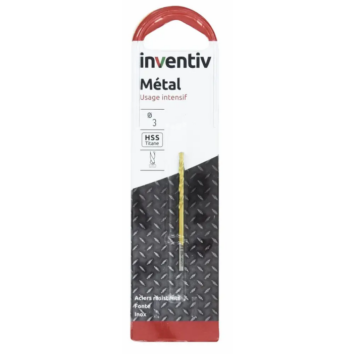 СВРЕДЛО МЕТАЛ HSS-TIN Ф3 INVENTIV