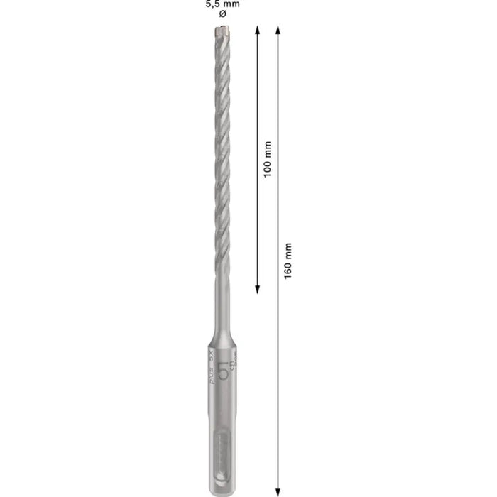 СВРЕДЛО ЗА БЕТОН BOSCH SDS PLUS-5X 5.5X160