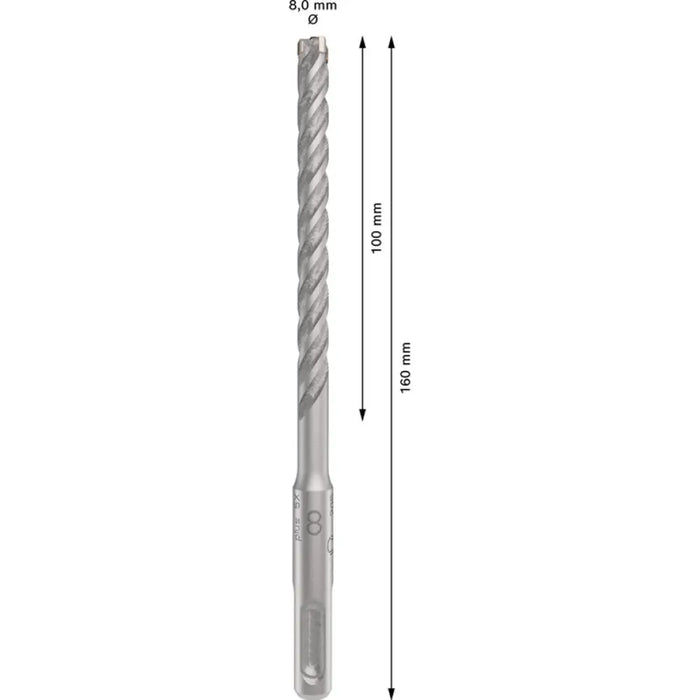 СВРЕДЛО ЗА БЕТОН BOSCH SDS PLUS-5X 8X100X160